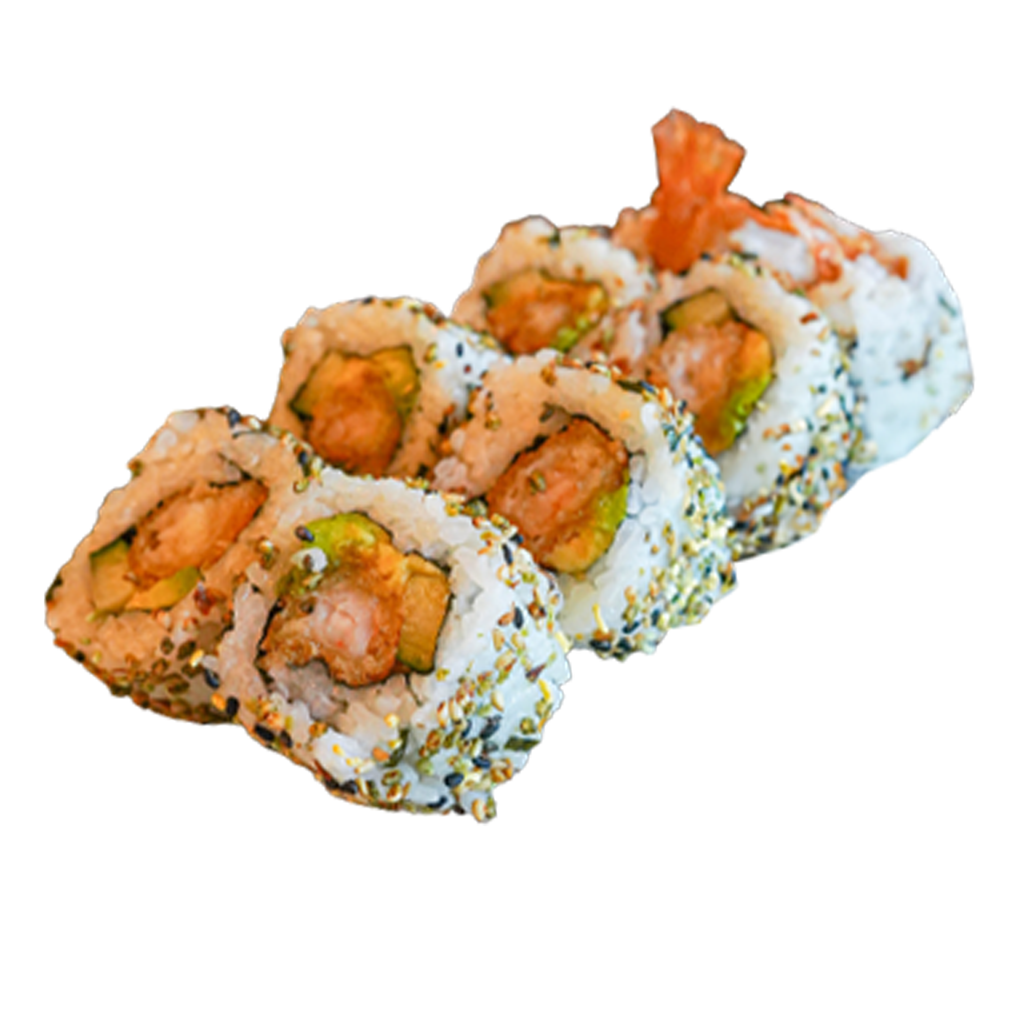 Crispy ebi tempura wasabi roll